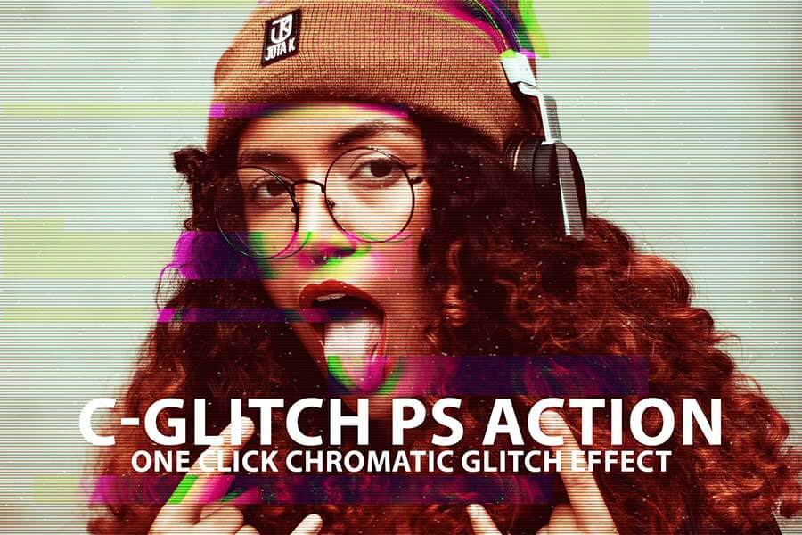 C-Glitch Action Photoshop