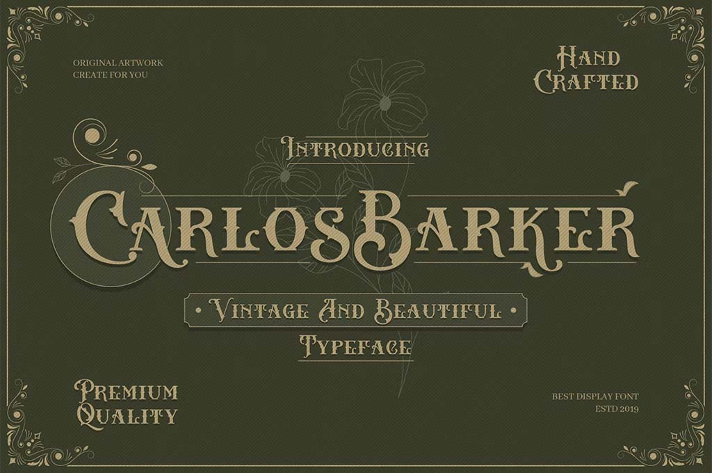 Carlos Barker — Vintage Victorian Font