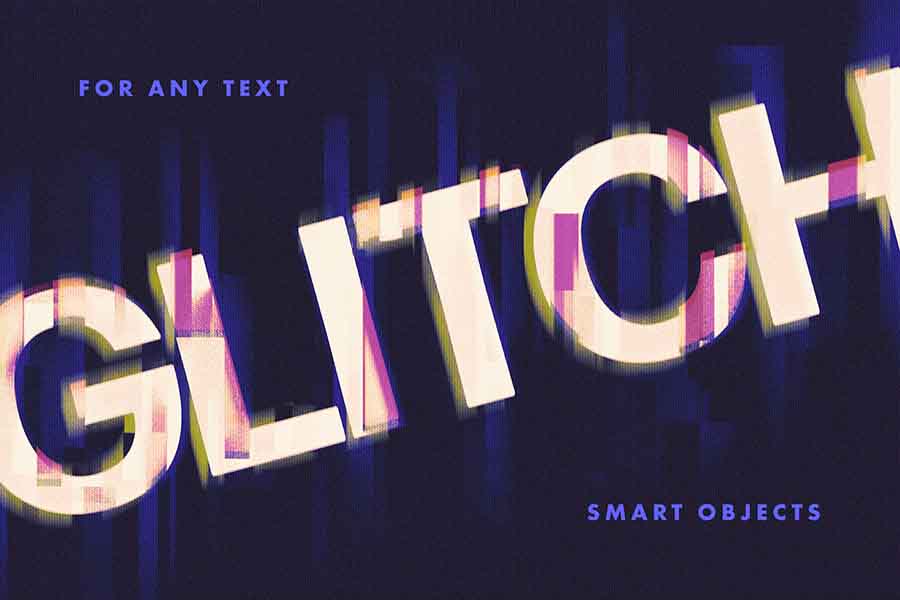 Glitch Text Effects Toolkit + 30 Title Animation Presets, Titles