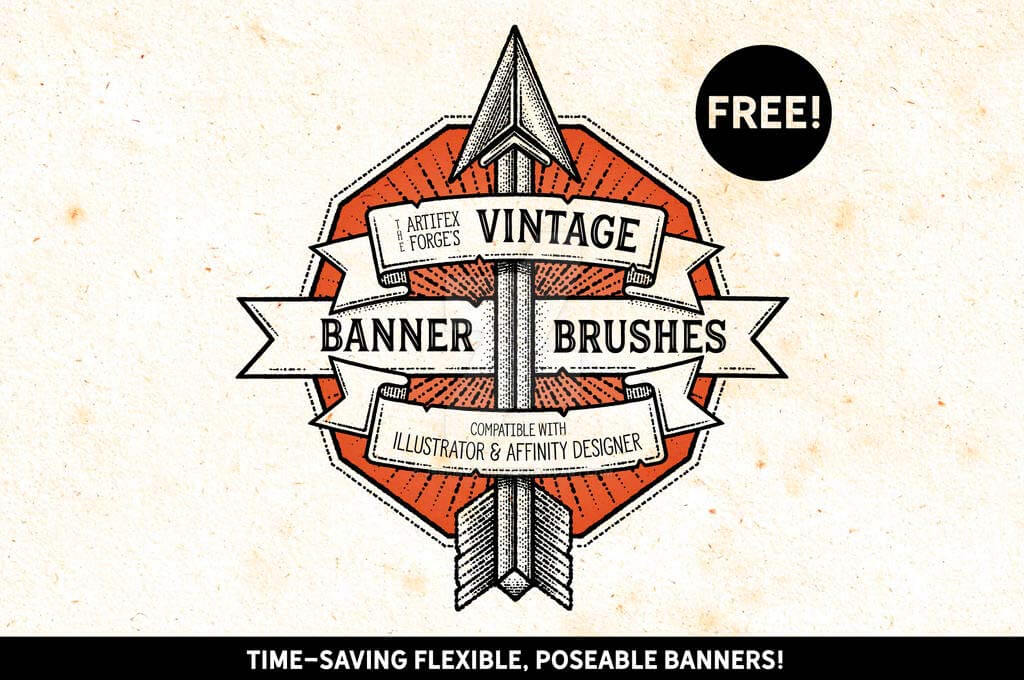 Free Banner Vector Brushes