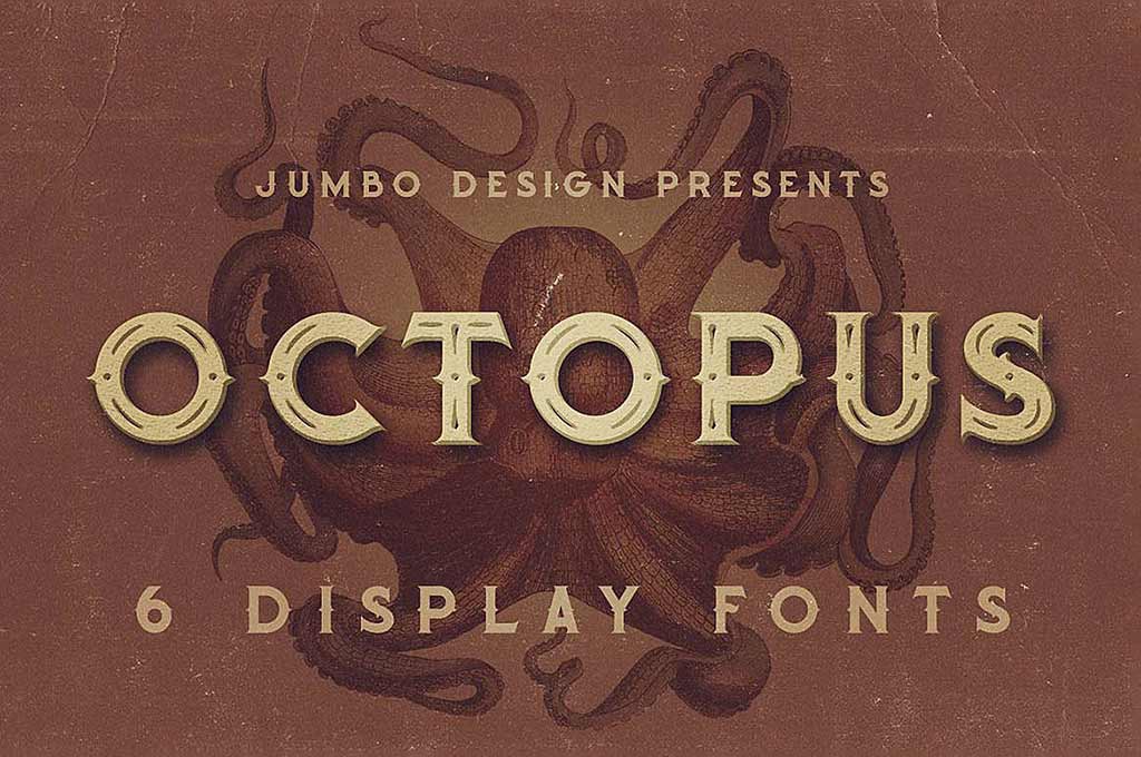 Octopus — Vintage Style Font