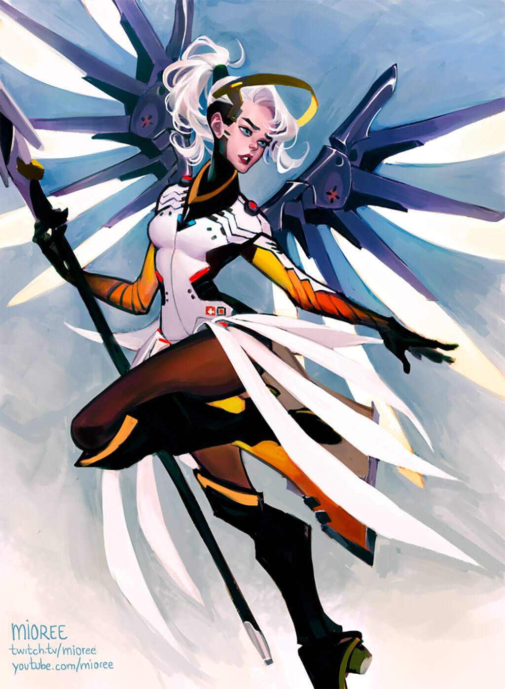 Overwatch Mercy Fan Art by Mioree