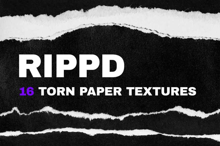 RIPPD Hi-Res Torn Paper Texture Pack