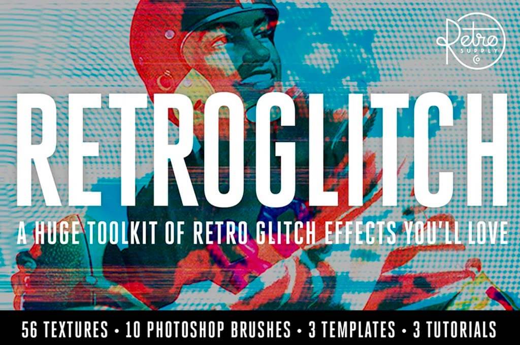 RetroGlitch Photoshop Glitch Pack