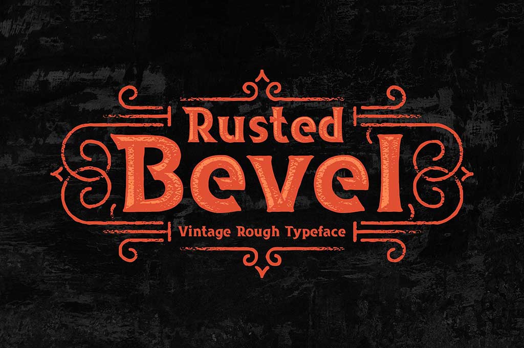 Rusted Bevel Vintage Typeface