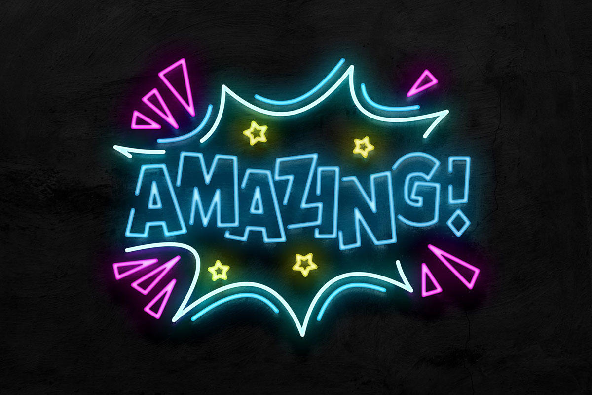 Free Neon Sign Effect