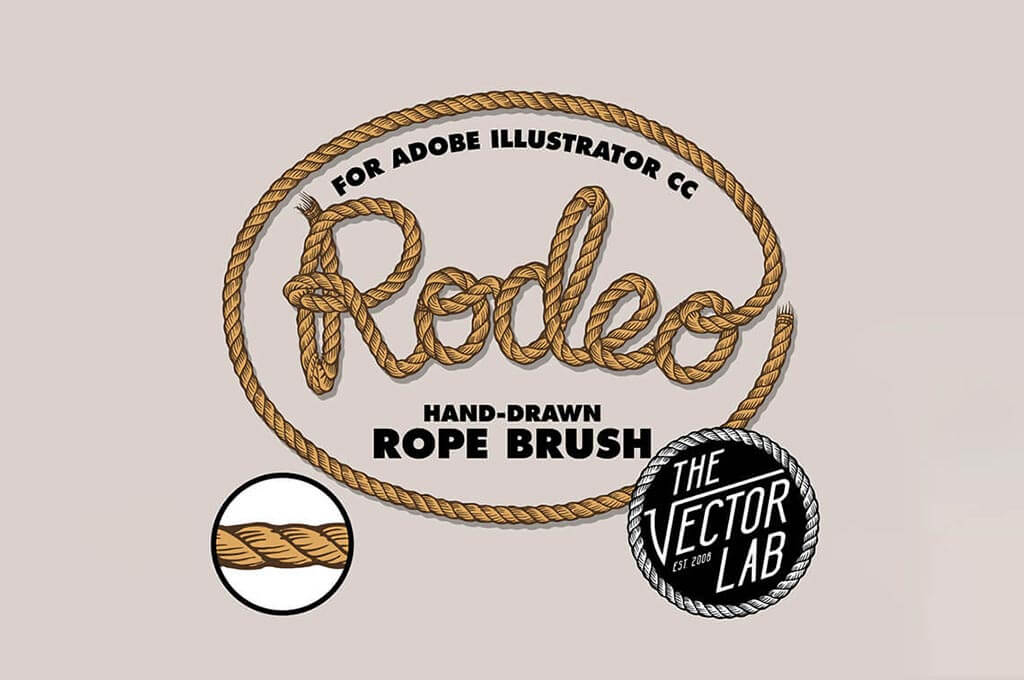 Rodeo Hand Drawn Rope Brush