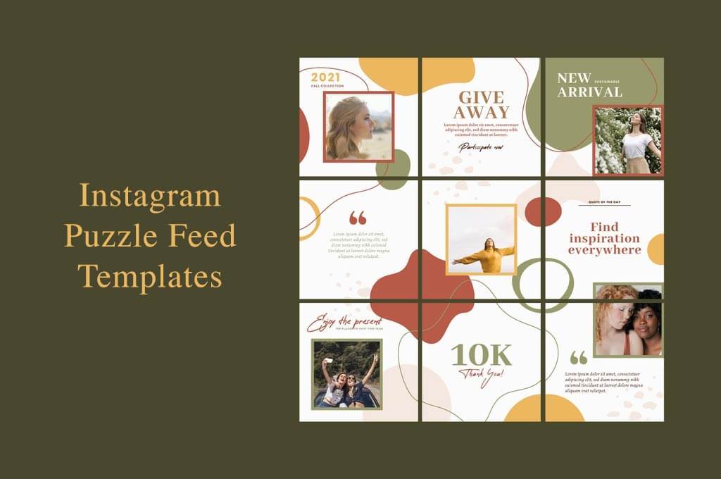 Instagram Puzzle Feed Templates