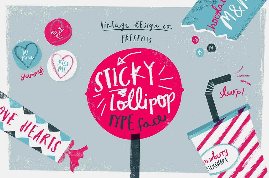 Sticky Lollipop - Typeface