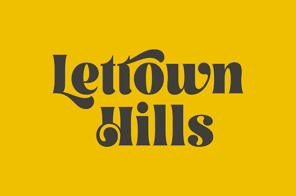 Lettown Hills Display Font