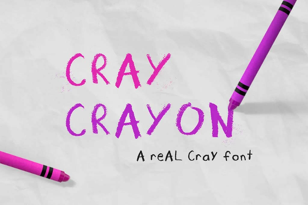Cray Crayon Font