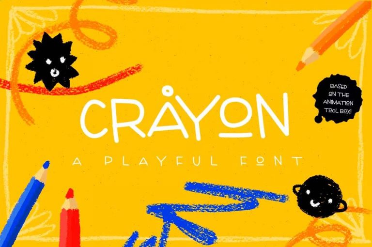 30+ Best Crayon Fonts 🖍️ (Free & Paid) - The Designest