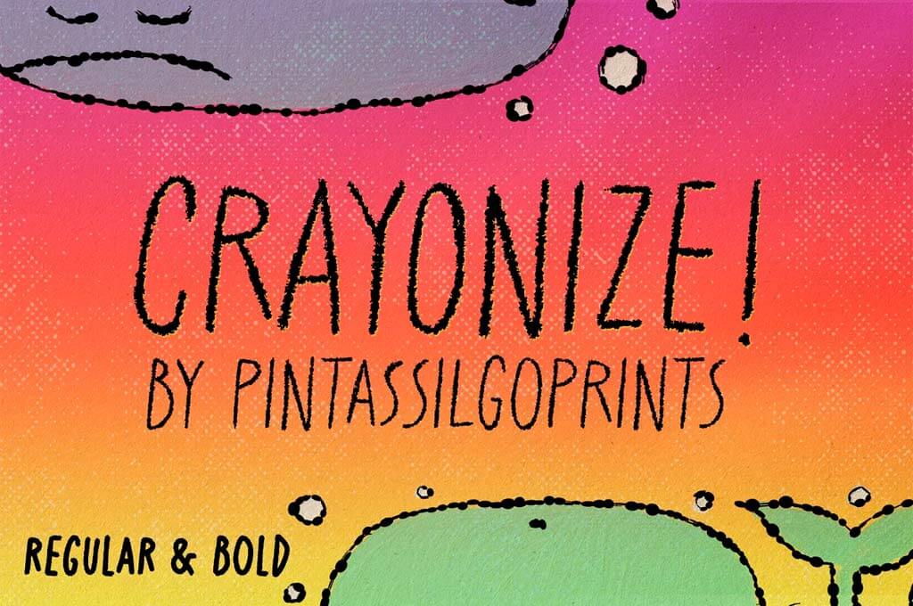 Crayonize! Two handsome crayon fonts