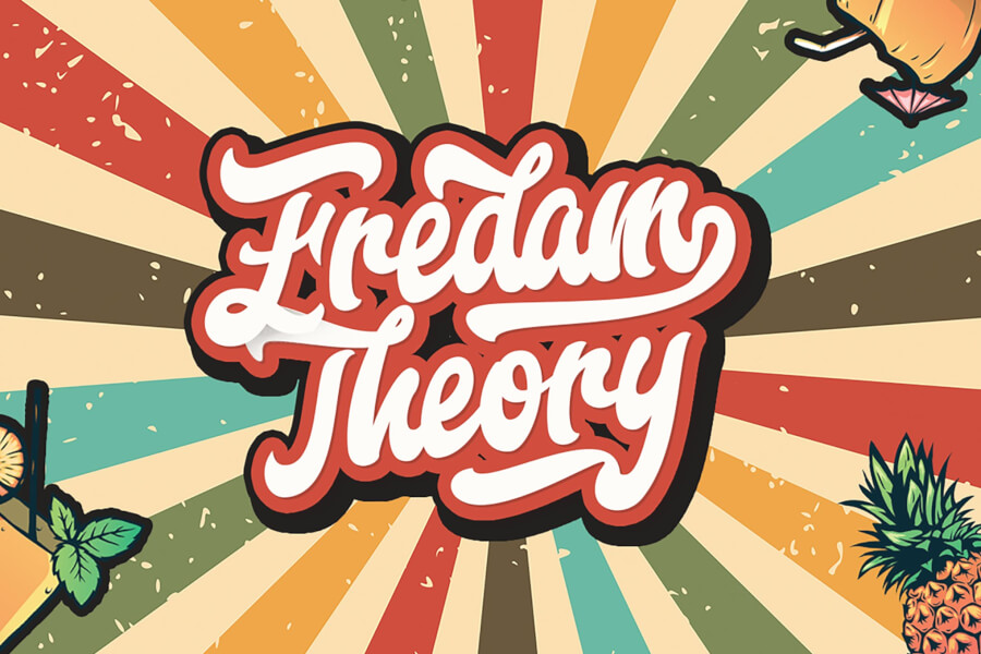 Fredam Theory — Retro Script Font