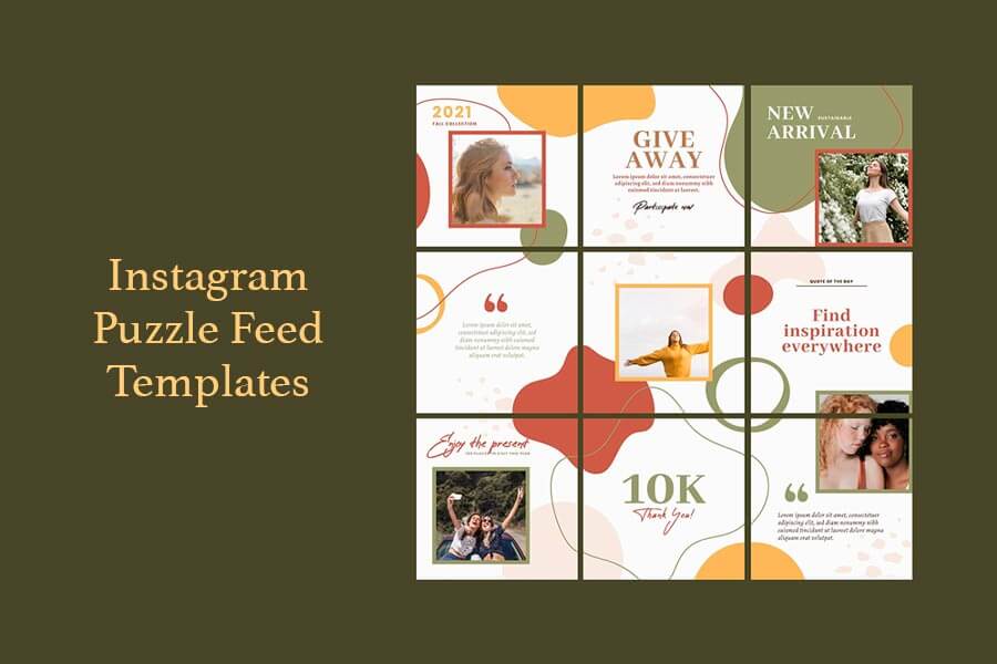 Instagram Puzzle Feed Templates