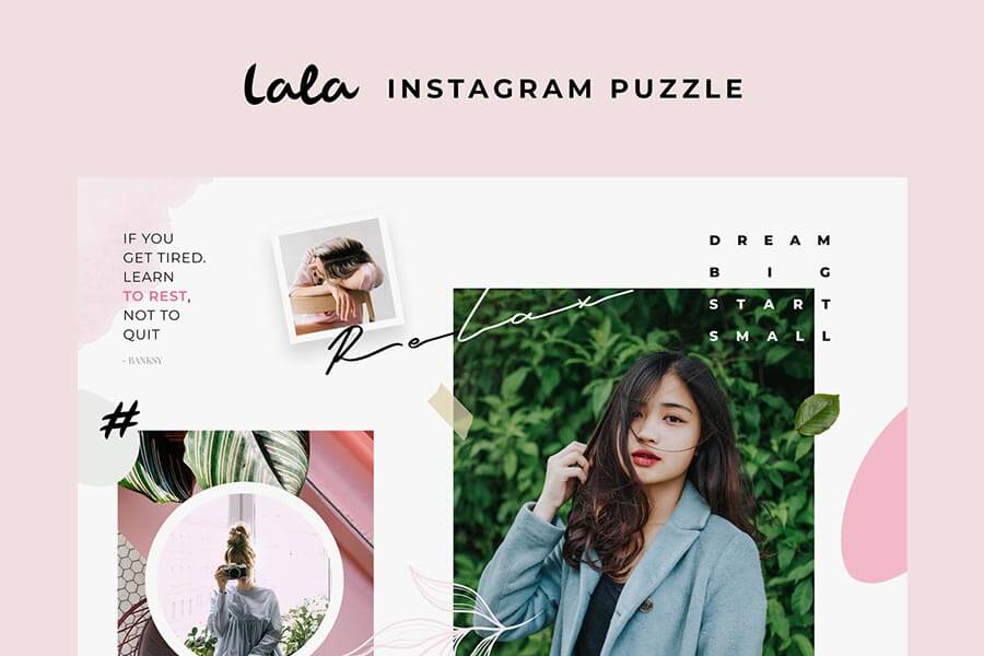 Lala Puzzle Instagram Templates