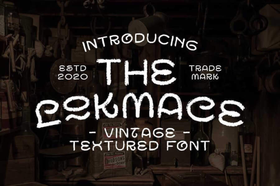 Lokmace Vintage Texture Font