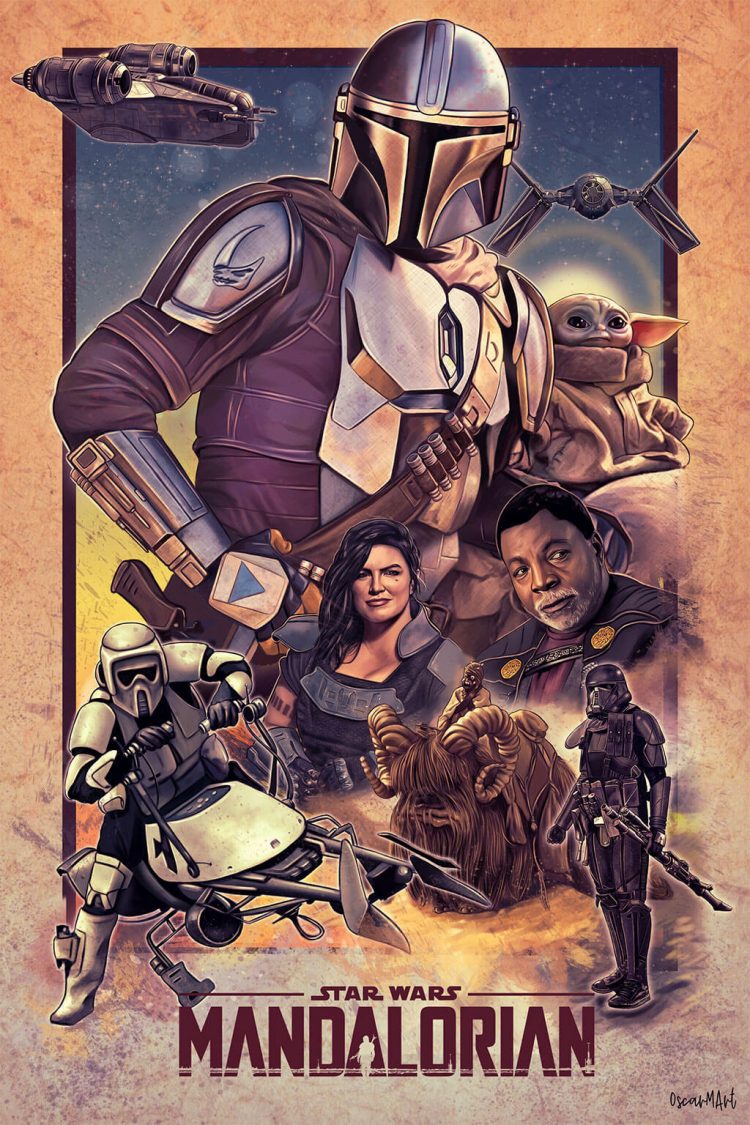 Mandalorian Fan Art: Not Just Baby Yoda — The Designest