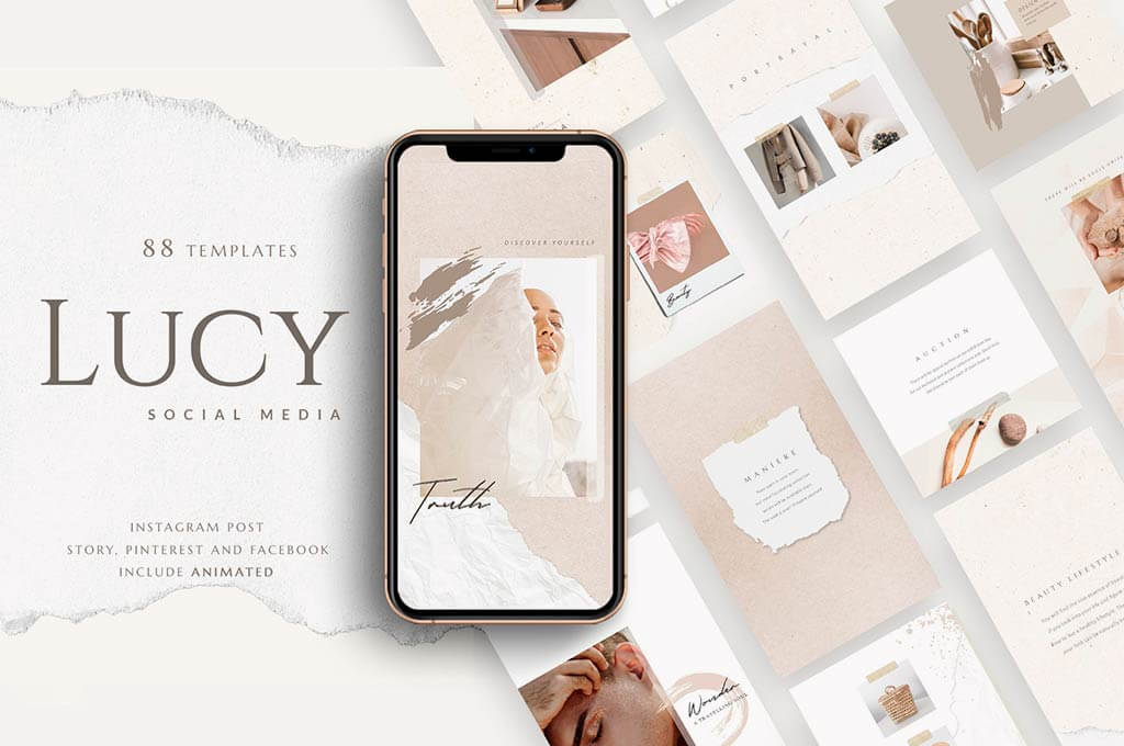 PS & Canva Lucy — Social Media Pack