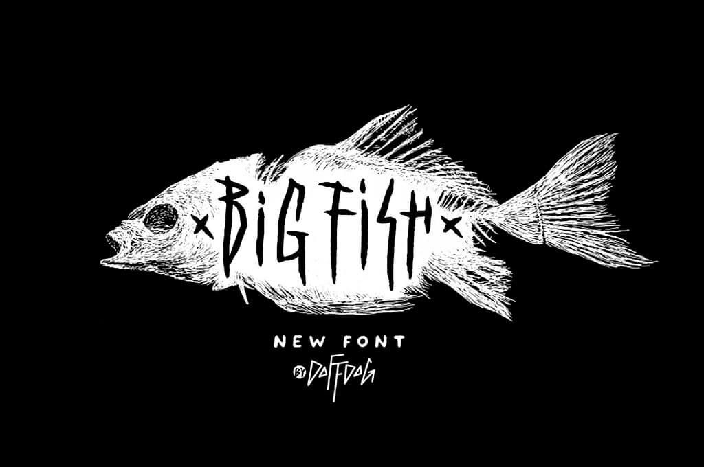 Big Fish DD — Rock Metal Font