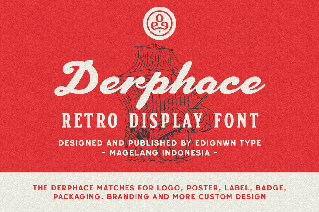 Derphace — Retro Display Font
