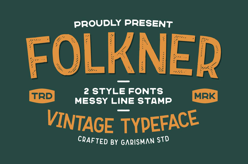 Folkner — Vintage Typeface