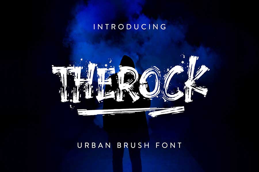 The Rock Brush Font