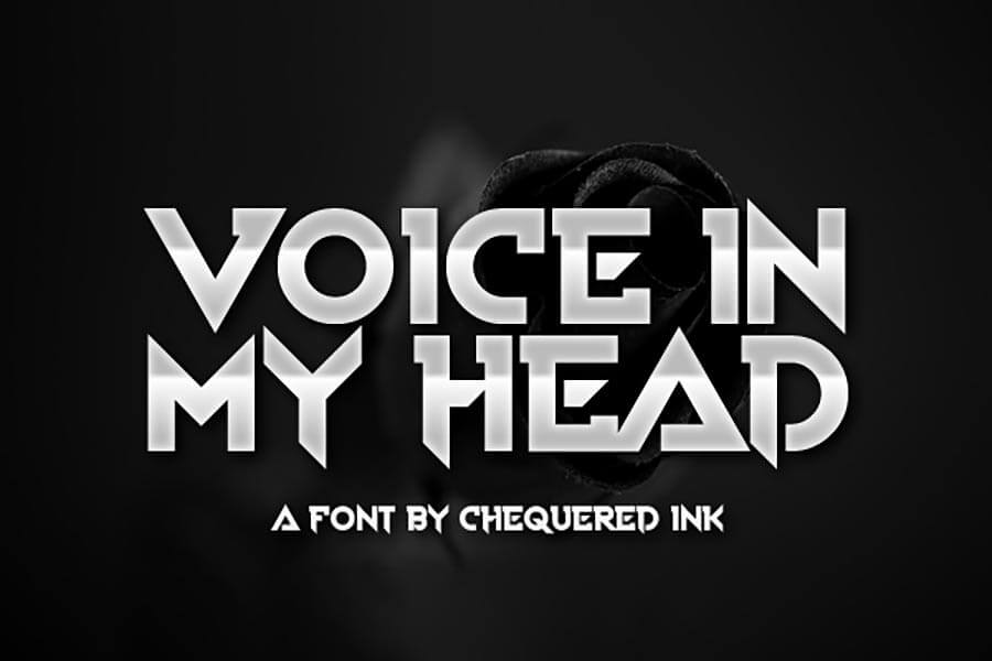Voice In My Head — Metal Font