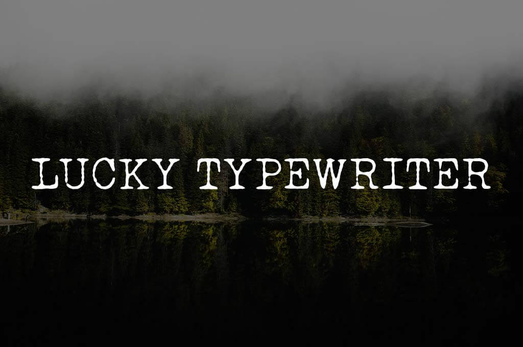 Lucky Typewriter Font