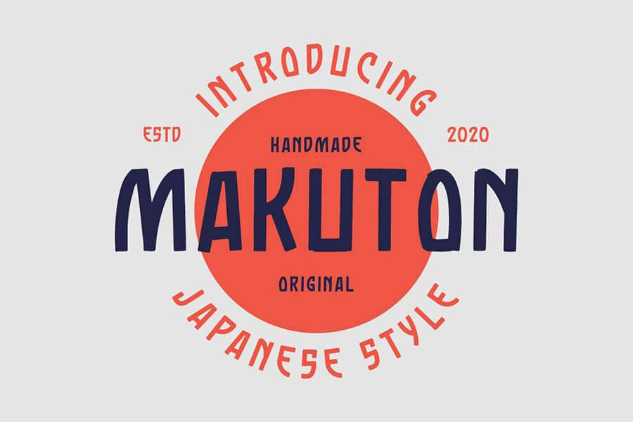 Makuton Japanese Vintage Typeface