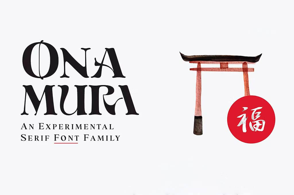 Onamura | Serif Experimental Font