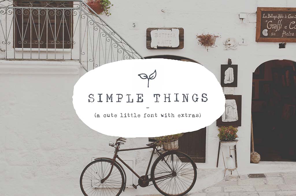 Simple Things — Cute Little Font