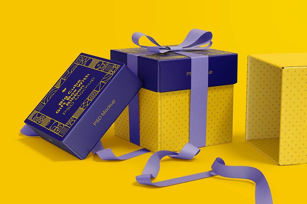 Download 50 Best Gift Box Mockups Free Premium Templates The Designest