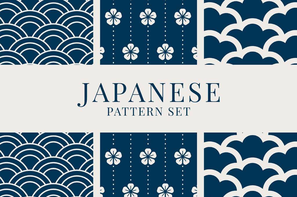 Japanese-inspired pattern set