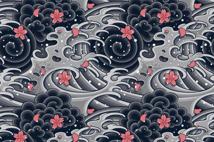 25 Best Japanese Textures with Traditional Ornaments — Free & Premium
