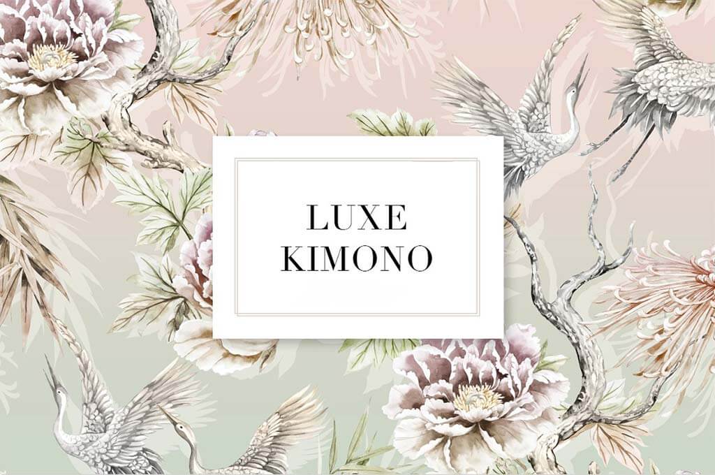 Luxe Kimono, Patterns & Motifs set!