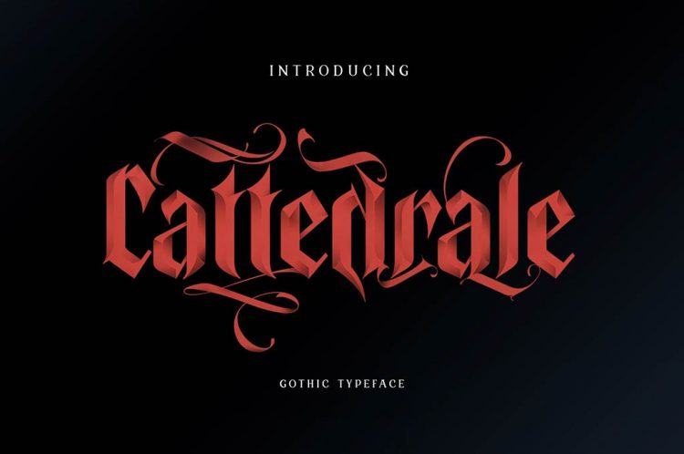 40+ Best Gothic Fonts For Blackletter Typography Lovers - The Designest