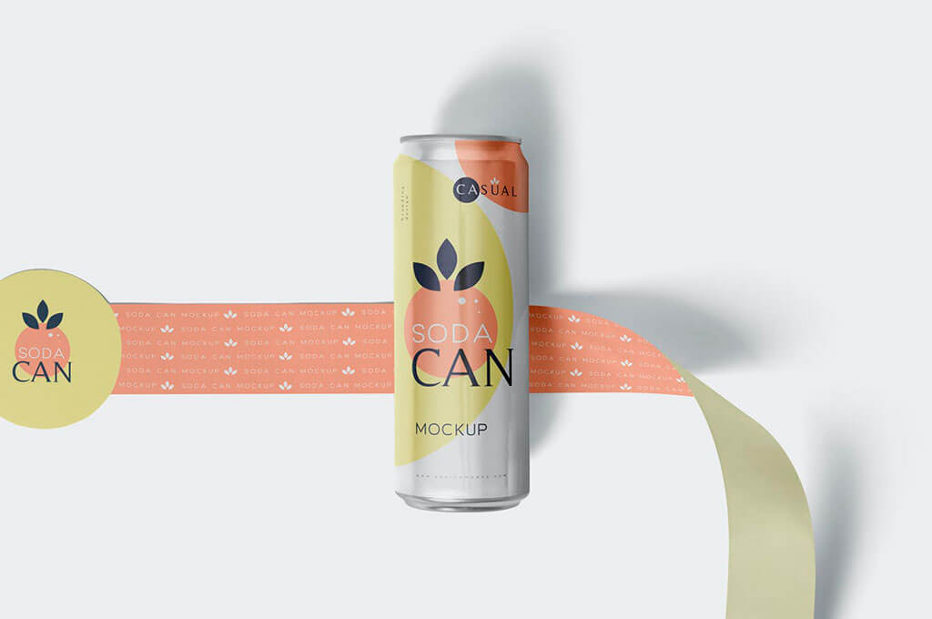 Chilled Soda Can Mockups