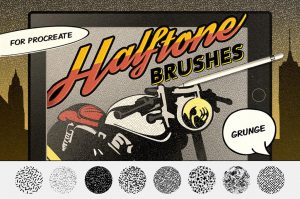 35+ Best Halftone Brushes (Free & Paid) - The Designest