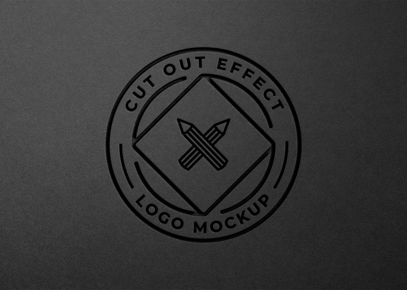 Free Cut-Out Paper Logo Mockup 04