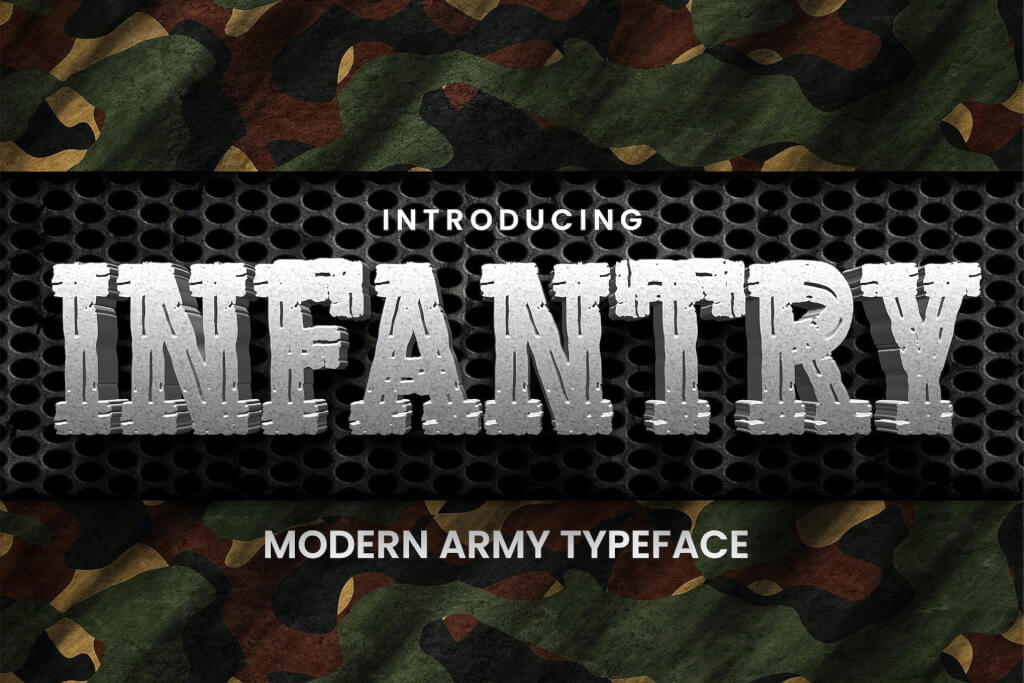 INFANTRY — Modern Army Typeface