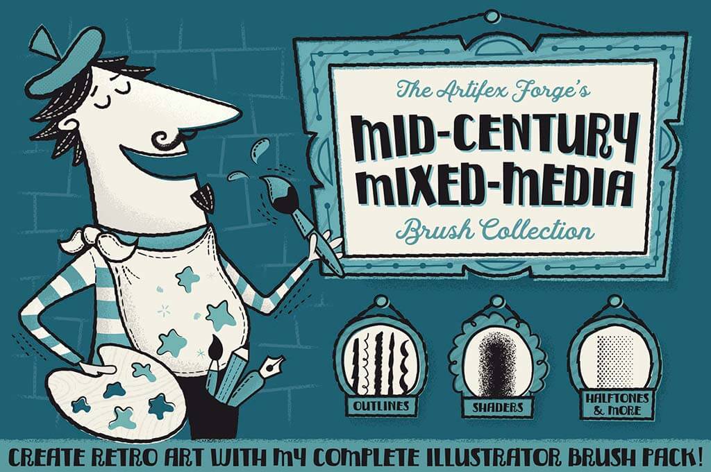 Mid-Century Mixed Media Collection