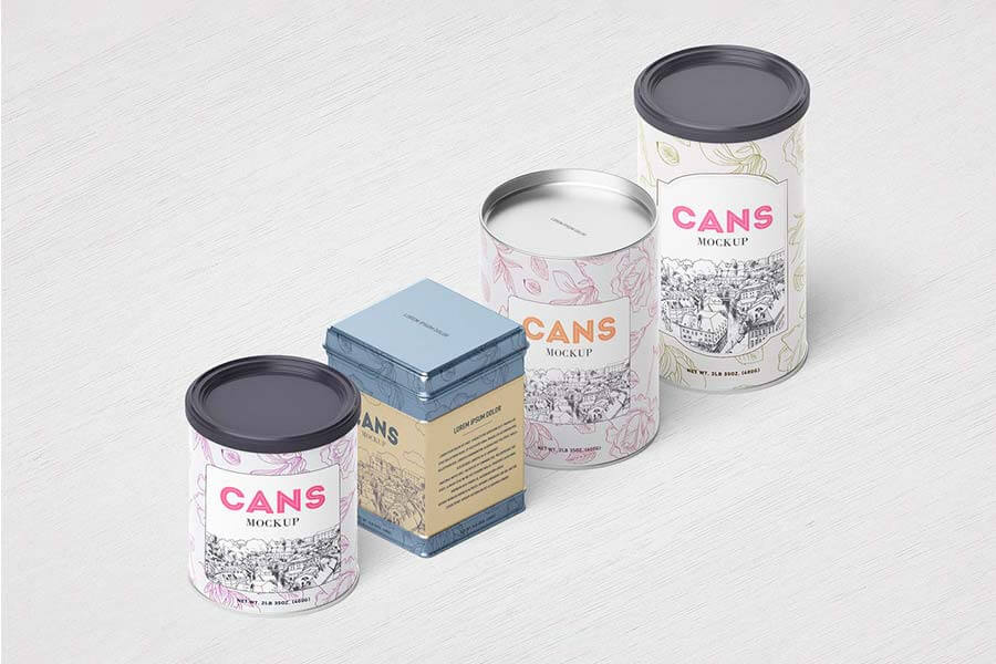 Packaging / Cans Mockup