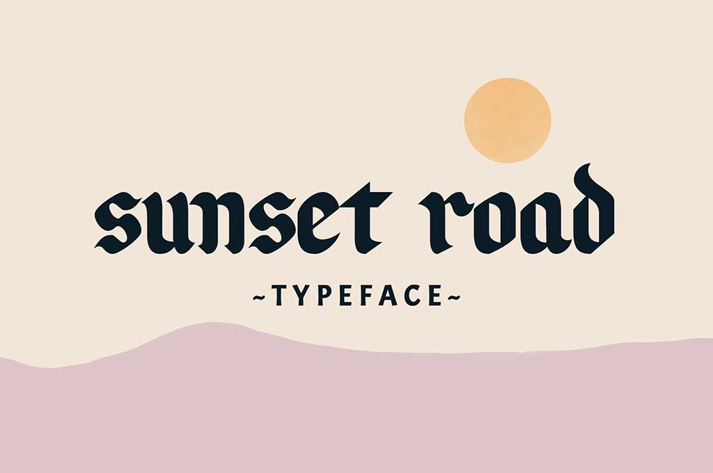 Sunset Road Typeface