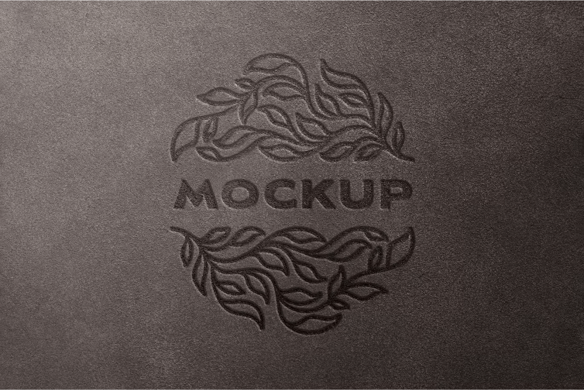 Debossed Logo Mockup