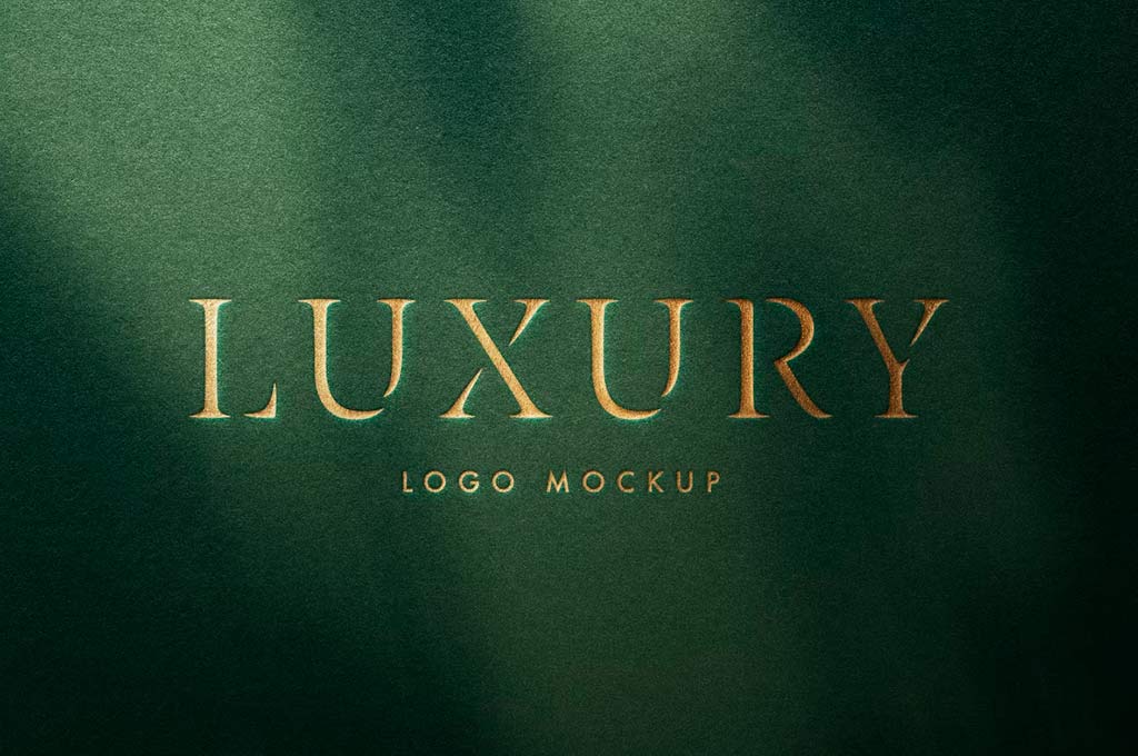 Luxury Debossed Logo Mockup