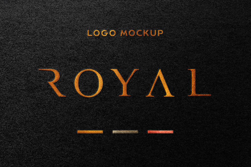 Royal: Foil Stamping Logo Mockup