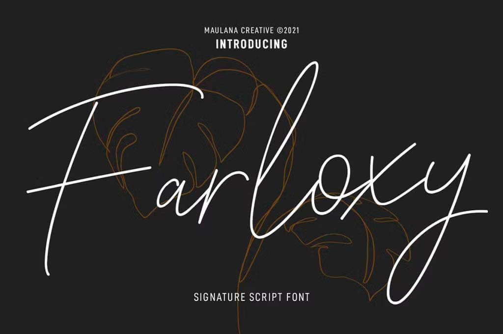 Farloxy Signature Script Font