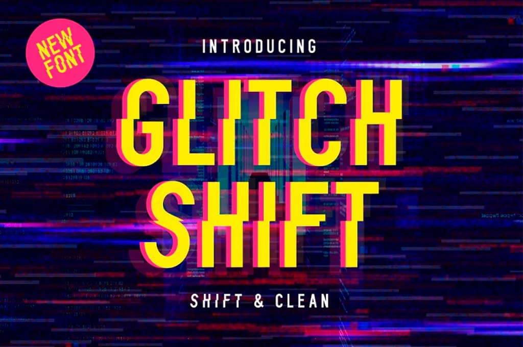 Glitch Shift Font