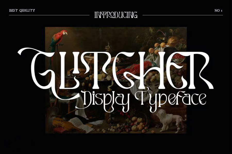 Glitcher Display Font